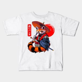 Red Panda Samurai Kids T-Shirt